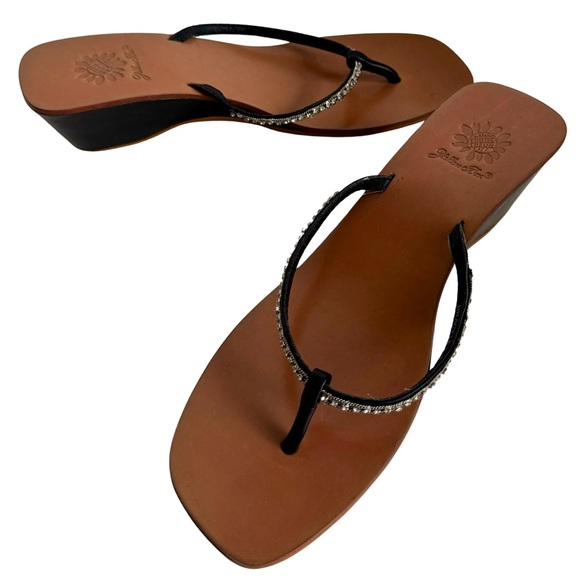 Crystal Strap Sandals Sz 7 - Picture 4 of 14